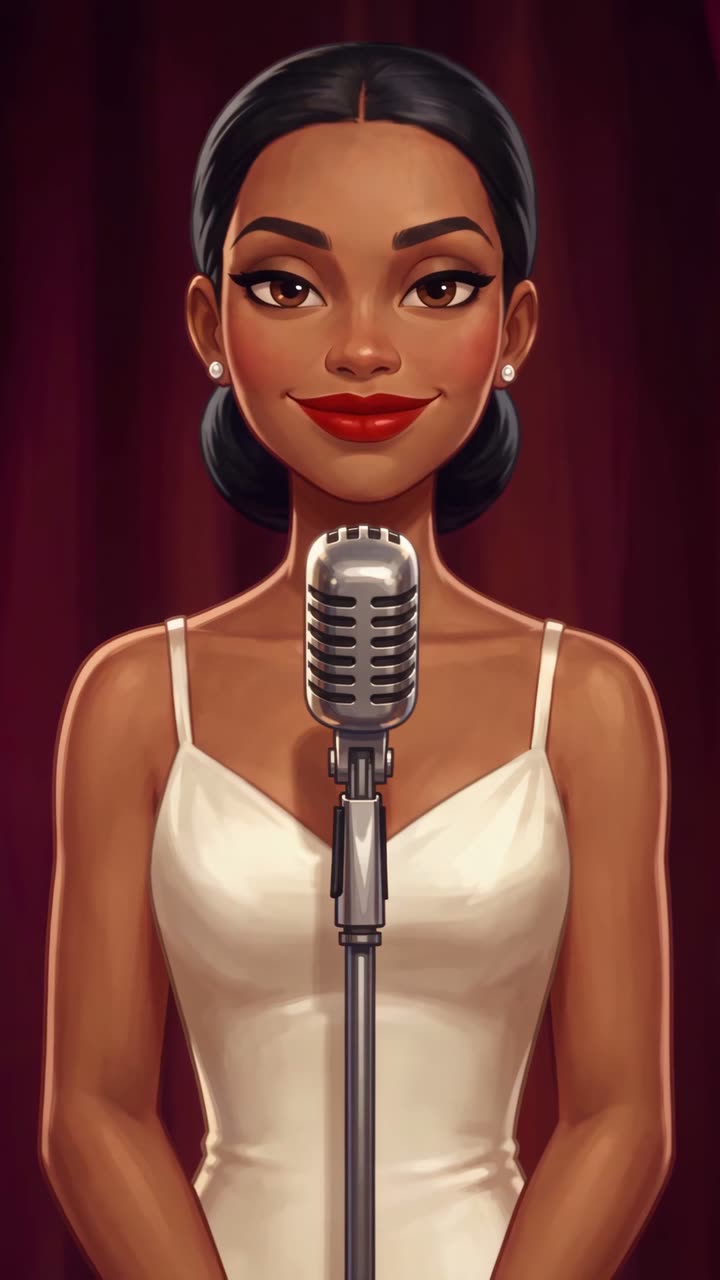 A bride at the microphone at her wedding, from Our Song, a micro drama for Afterglow